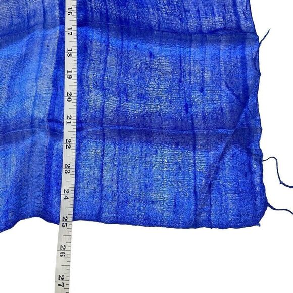 Electric Cobalt Blue Sheer Wide Scarf N0396 - Picture 3 of 5